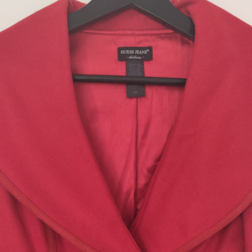 Guess Jeans Red Coat
